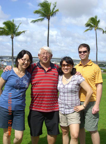 Mom, Dad me and hubs in Hawaii, 2011.